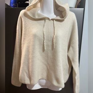 Joie cashmere sweater with hoodie